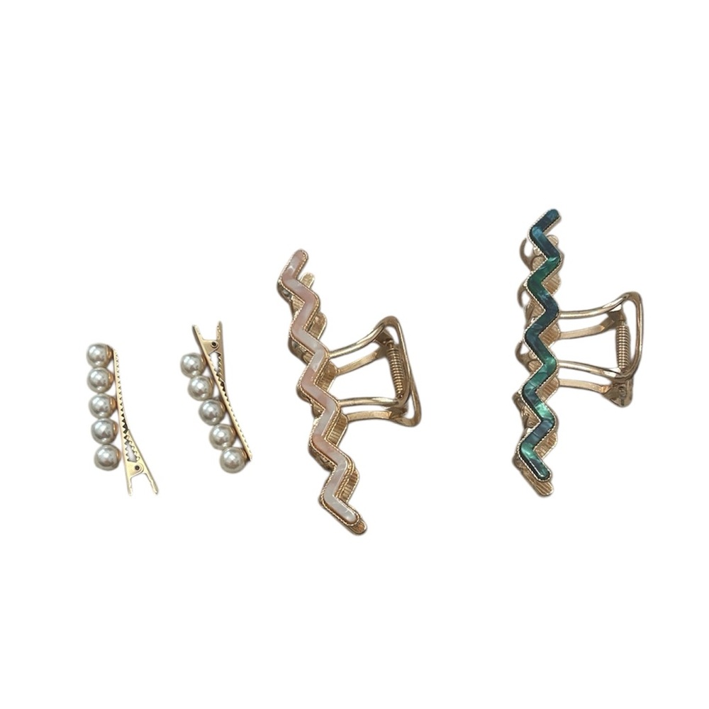 Anthropologie Set of 4 Hair Clips New Without Tags